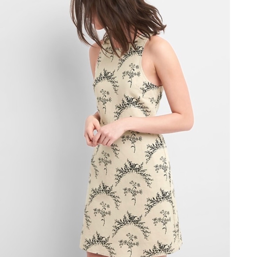 Gap linen fit and flare dress